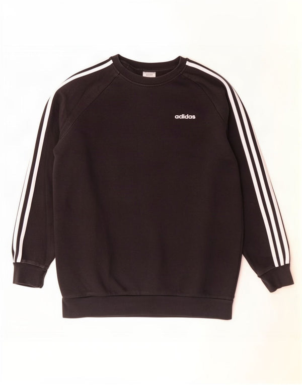 Adidas Γυναικεία φούτερ μεγάλου μεγέθους Jumper UK 8/10 Μικρό μαύρο βαμβακερό
