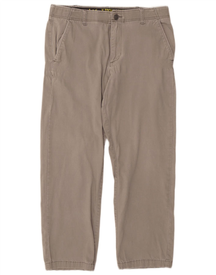 LEE Ανδρικό X-treme Comfort ίσιο παντελόνι Chino W34 L30 Γκρι βαμβακερό