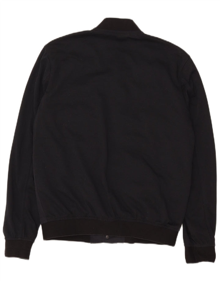 Zara Ανδρικό Bomber Jacket UK 36 Small Navy Blue Colorblock Polyester