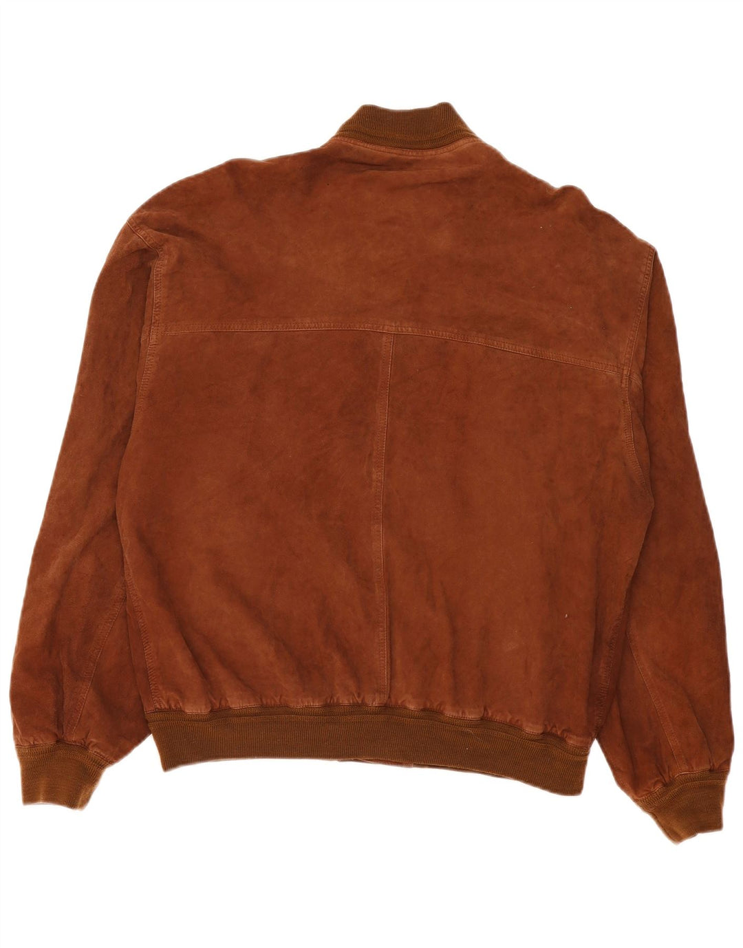Barone Ανδρικό Suede Bomber Jacket IT 56 3XL Καφέ Δερμάτινο