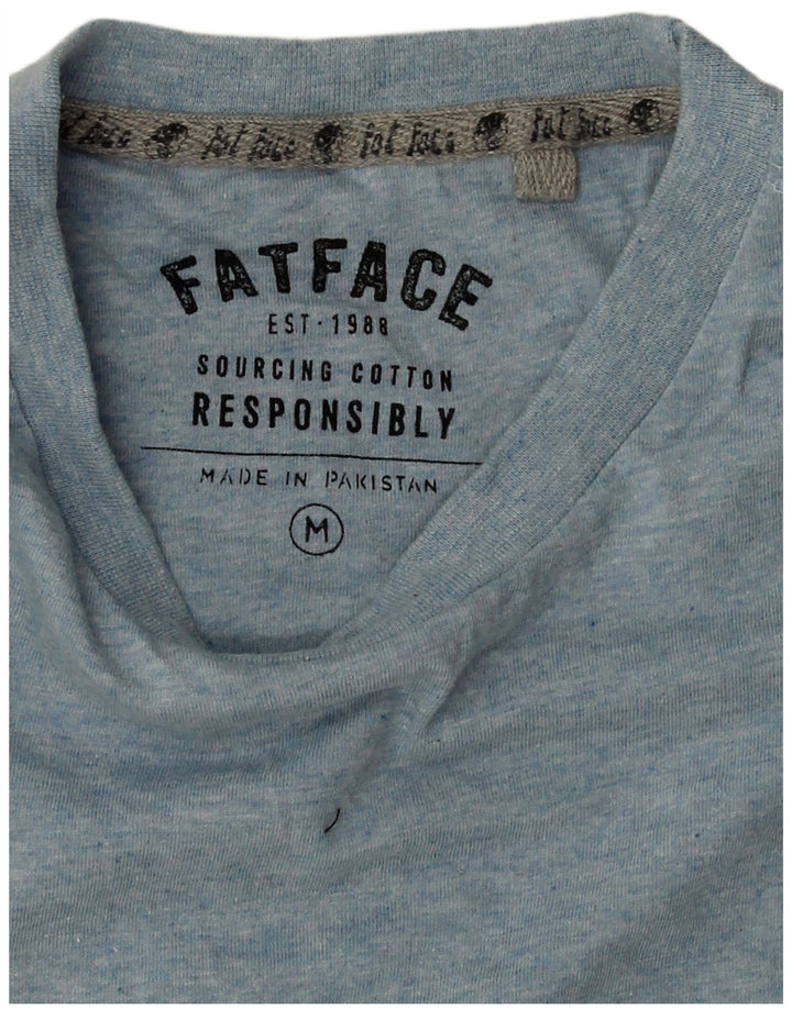 Ανδρικό T-Shirt Fat Face Top από μεσαίο μπλε βαμβακερό