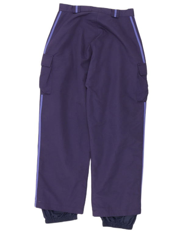 Ανδρικά γραφικά παντελόνια σκι φορτίου Adidas UK 34/36 Small Navy Blue Polyamide