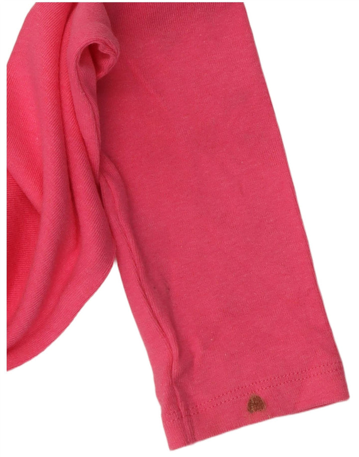 Zara Γυναικείο Crop Top Μακρυμάνικο UK 12 Μέτριο Ροζ Βαμβακερό