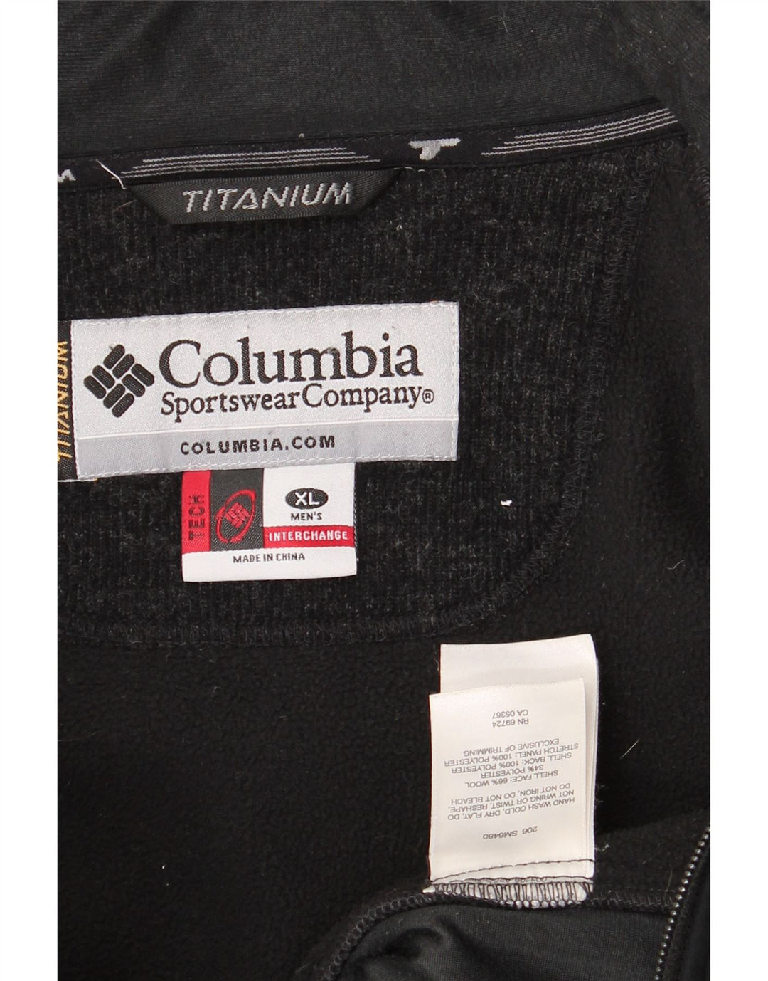Ανδρική φόρμα από τιτάνιο COLUMBIA Top Jacket XL Navy Blue Colorblock Wool