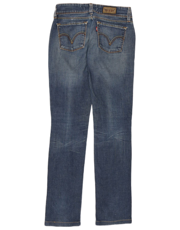 Levi's Womens 571 Slim Jeans W27 L31 Blue Cotton