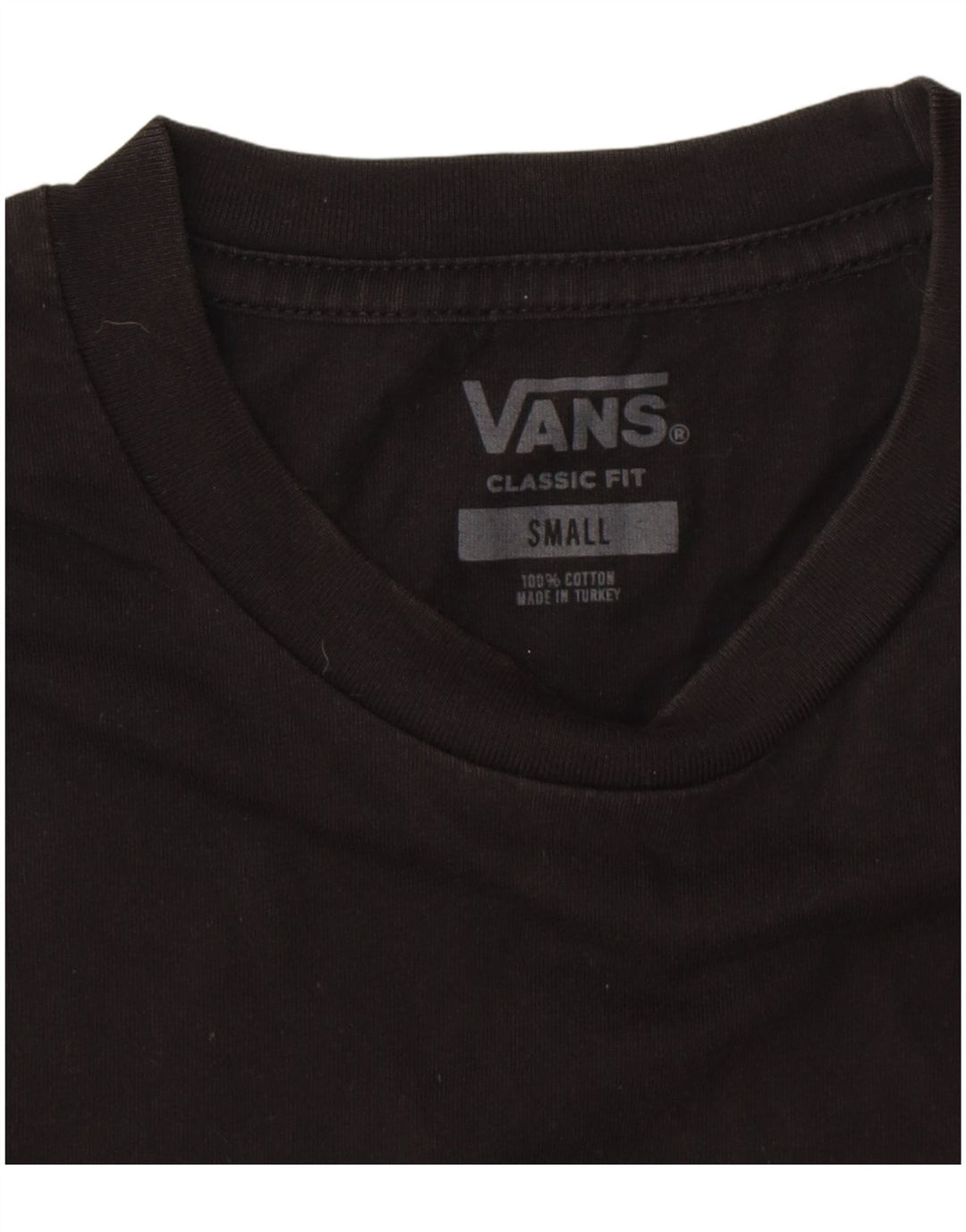 Γραφικό T-Shirt Ανδρικό VANS Classic Fit Top Μικρό μαύρο βαμβακερό