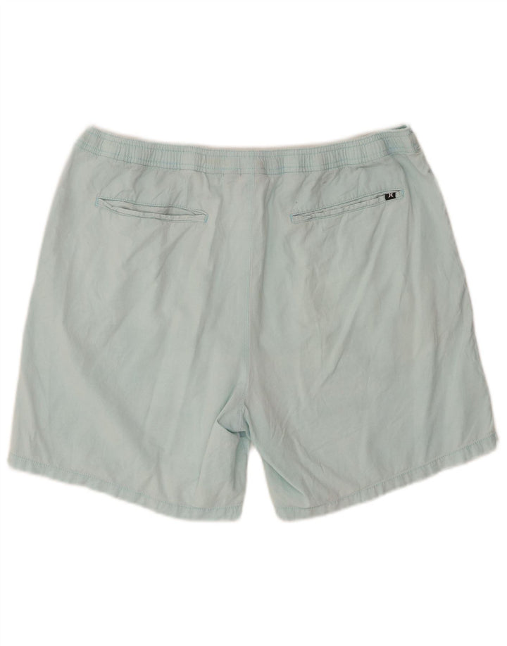 Ανδρικό σορτς Chino Hurley μεγάλο W36 Μπλε βαμβακερό