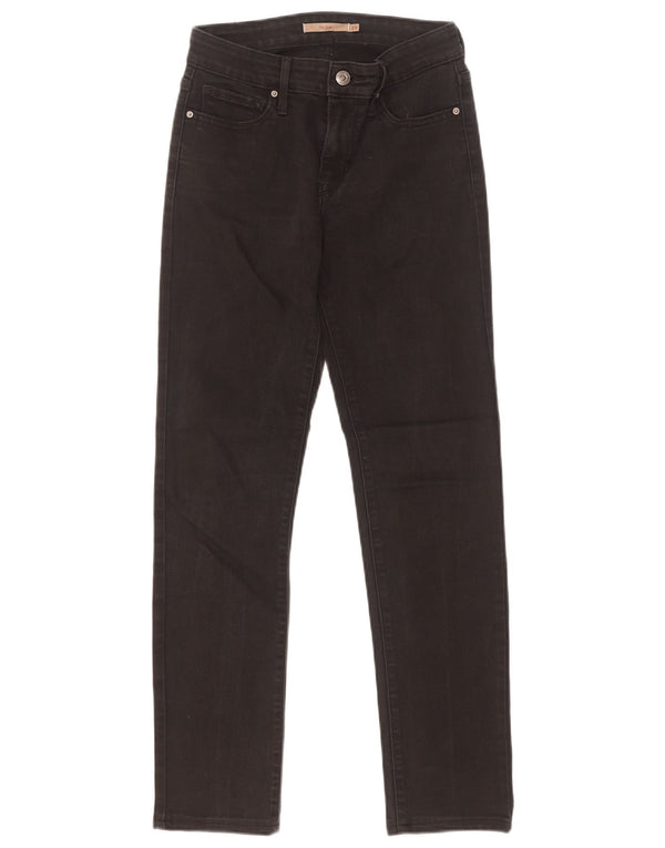 Levi's Womens 712 Slim Jeans W25 L29 Μαύρο