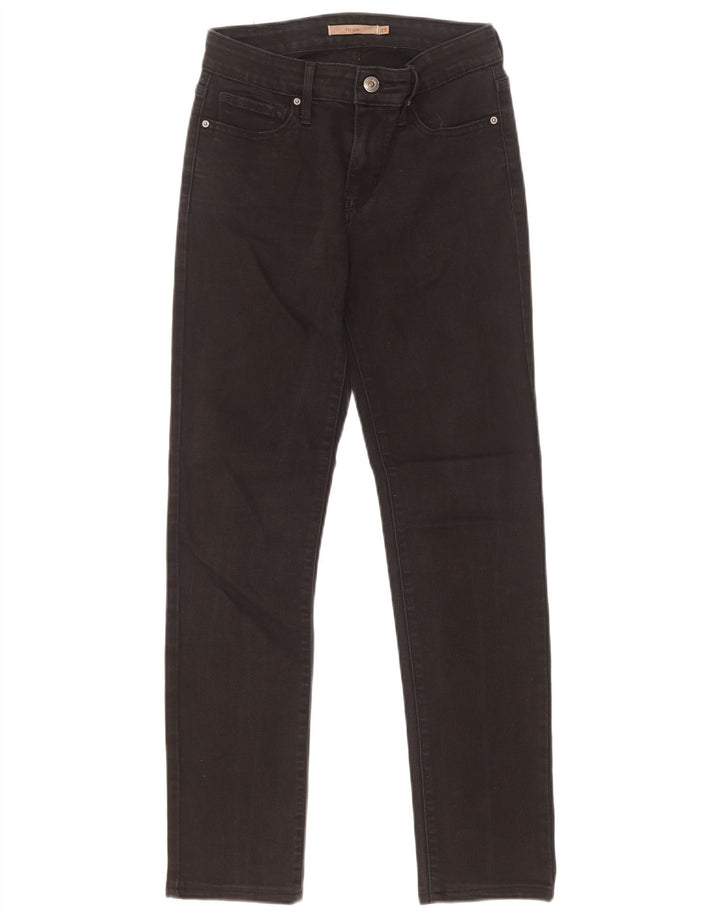 Levi's Womens 712 Slim Jeans W25 L29 Μαύρο