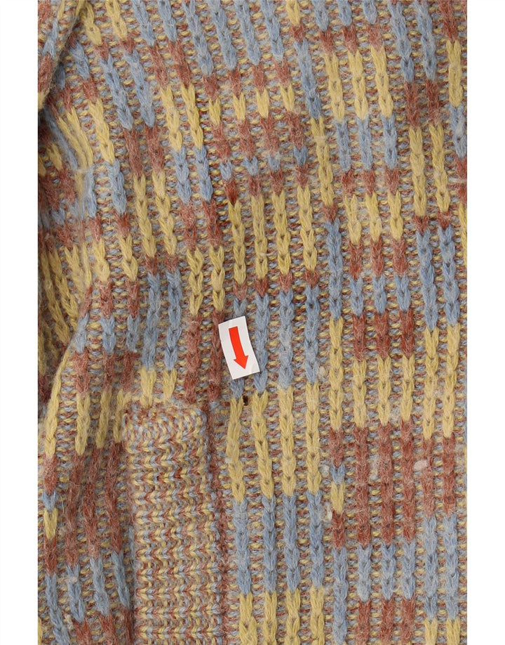 Ανδρική ζακέτα VINTAGE XS Πολύχρωμο Γεωμετρικό Μαλλί