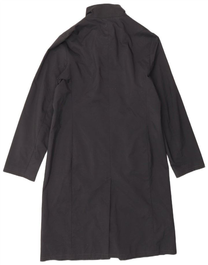 WAREHOUSE Womens Overcoat UK 12 Medium  Black Polyester