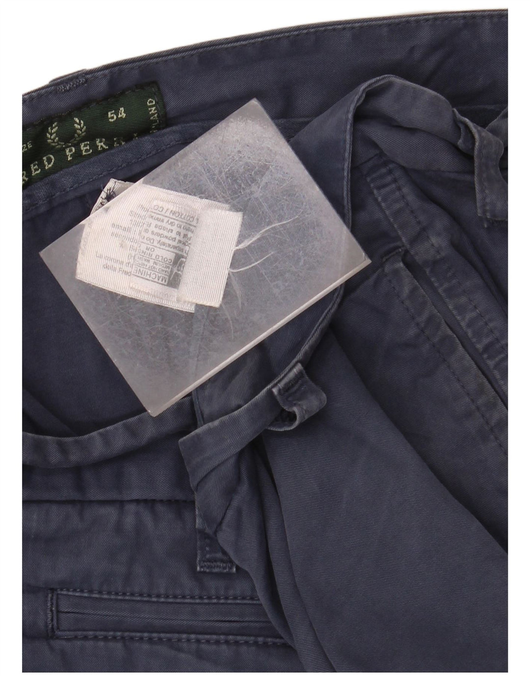 FRED PERRY Ανδρικό σορτς Chino IT 54 2XL W38 Navy Blue Cotton