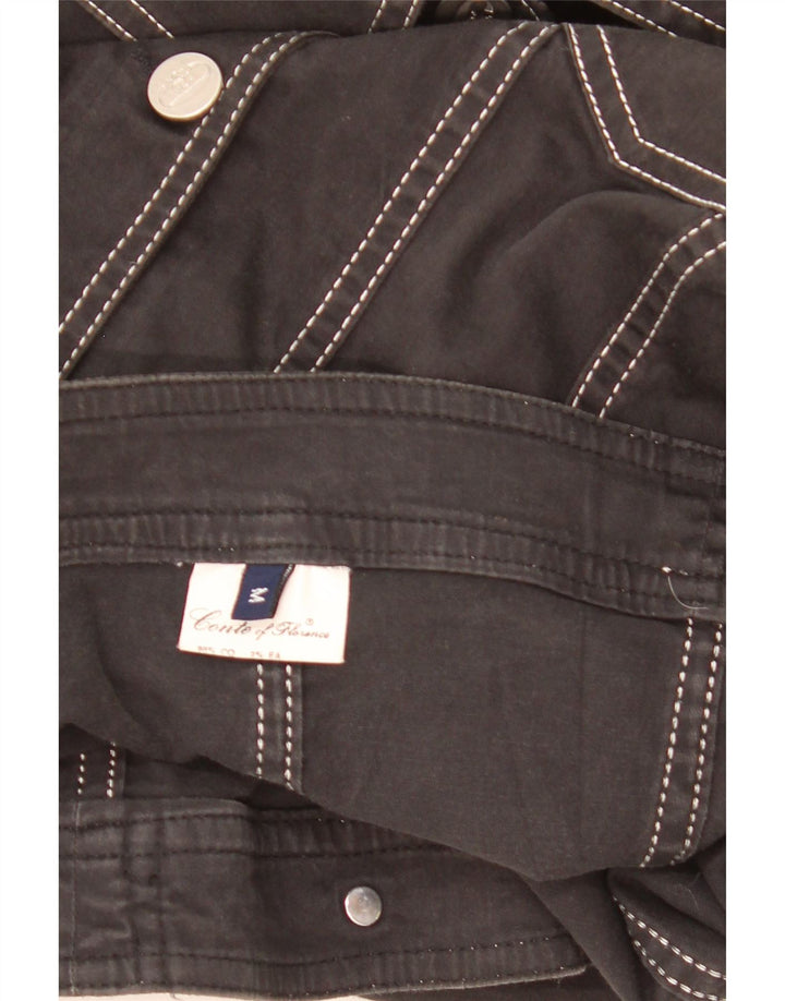Conte of Florence Γυναικείο Utility Jacket UK 12 Medium Black Cotton