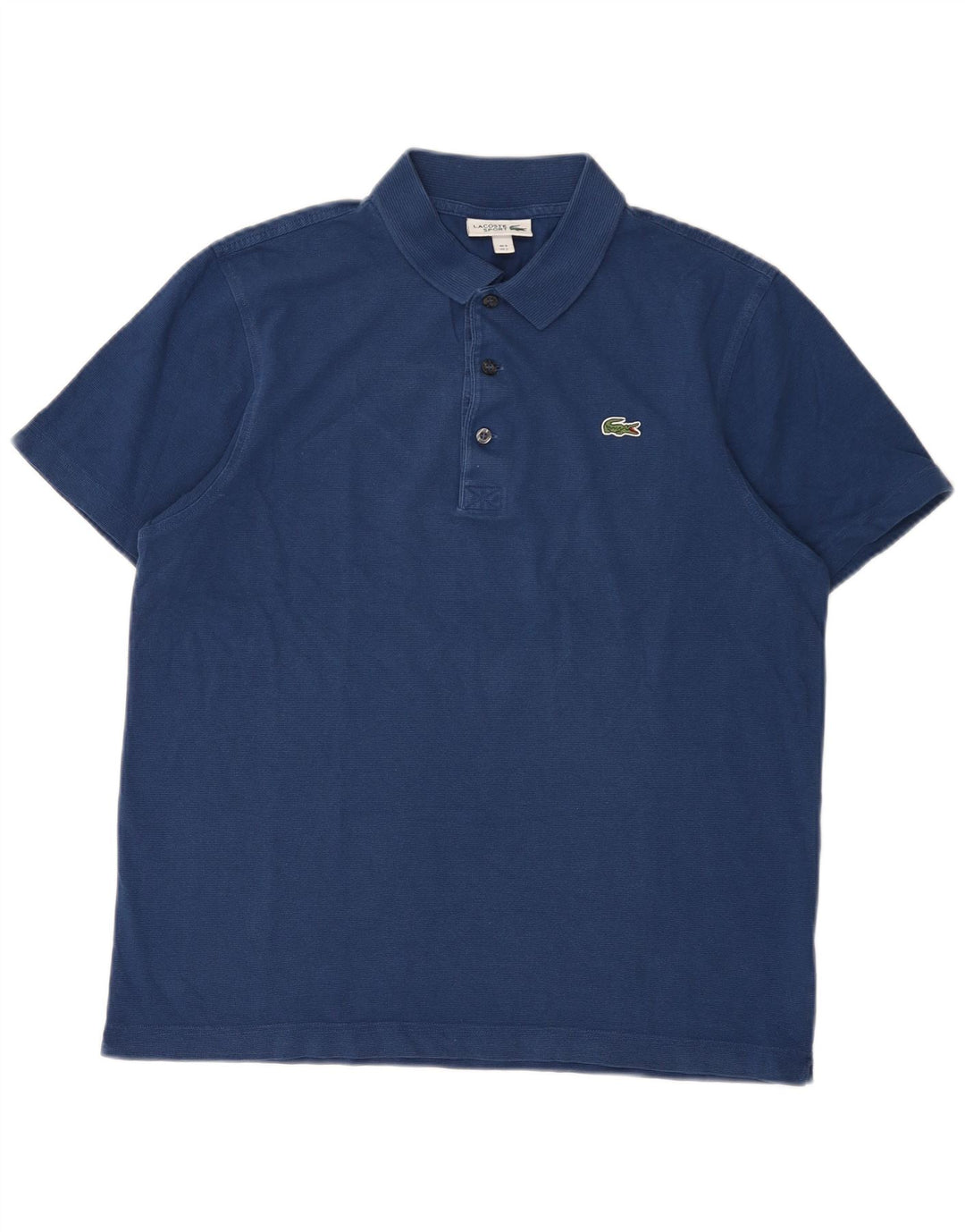 Ανδρικό μπλουζάκι πόλο Lacoste, νούμερο 5, Μεγάλο γαλάζιο από βαμβάκι