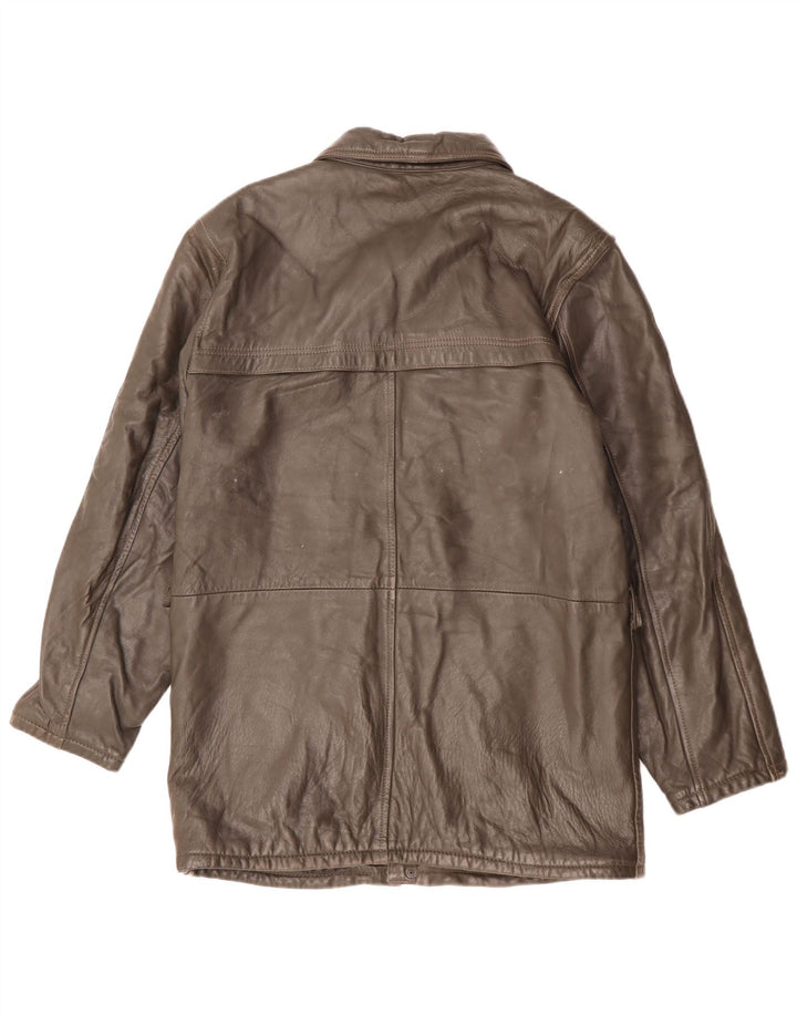 Vintage Ανδρικό Δερμάτινο Μπουφάν IT 48 Δερμάτινο Μεσαίο Καφέ