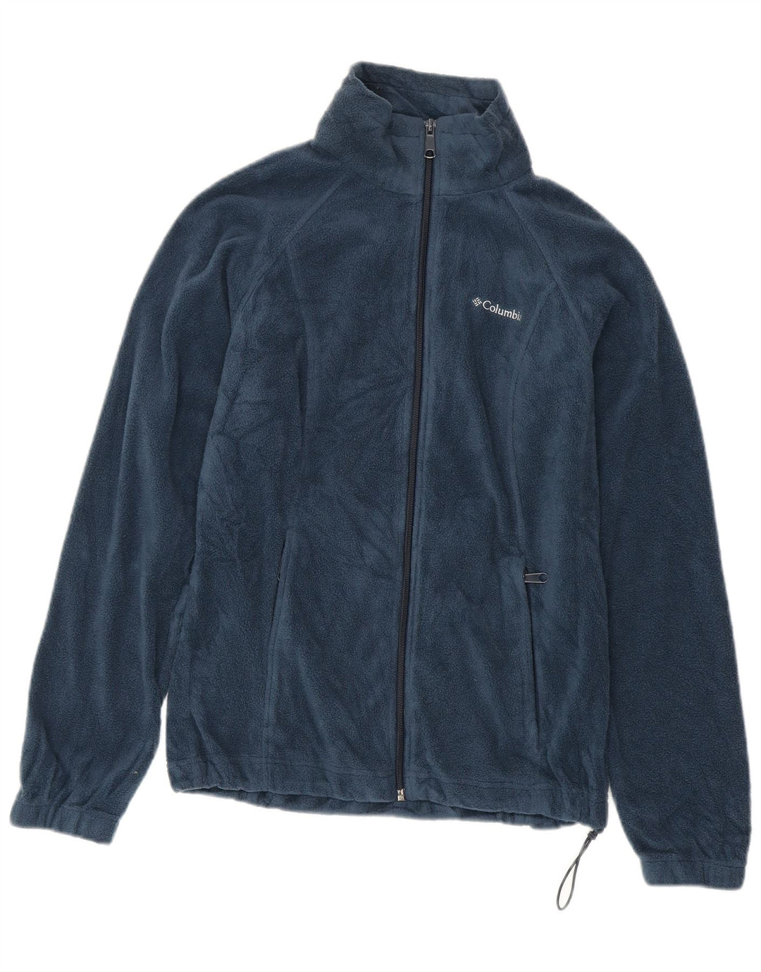 Columbia Γυναικείο Fleece Jacket UK 10 Small Navy Blue Polyester