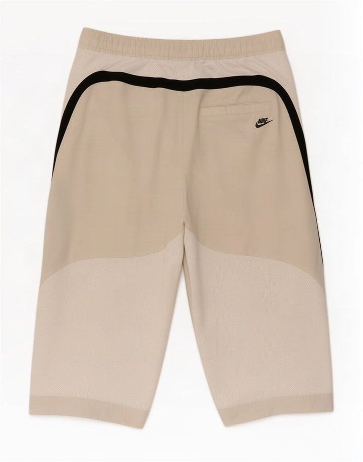 Αθλητικό σορτς Nike Boys Bermuda 10-11 ετών σε μπεζ έγχρωμο πολυεστέρα