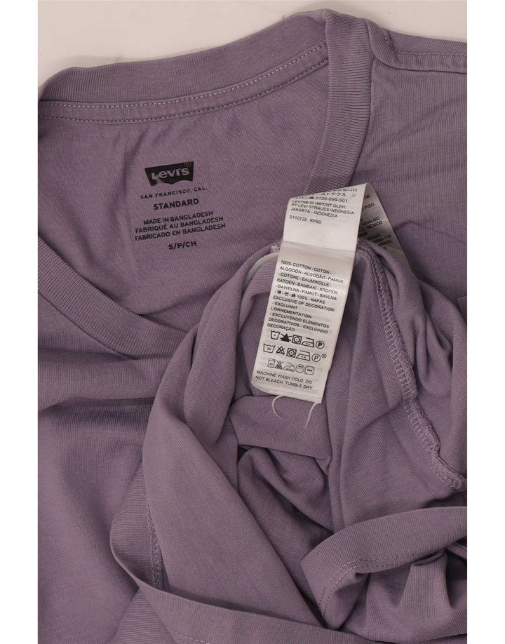 Ανδρικό μπλουζάκι Levi's Standard Μπλουζάκι Μικρό Μωβ Βαμβακερό
