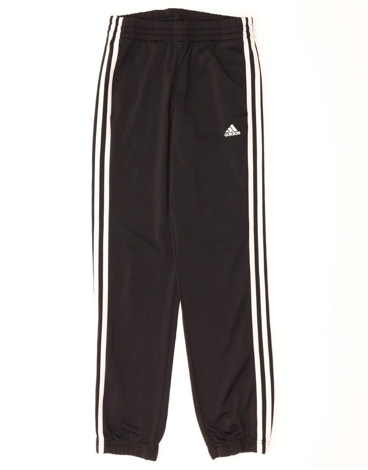 ADIDAS Boys Tracksuit Trousers Joggers 11-12 Years  Black Polyester Vintage Adidas and Second-Hand Adidas from Messina Hembry 