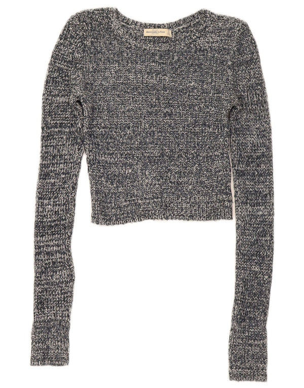 Abercrombie & Fitch Γυναικείο πουλόβερ με λαιμόκαυστο UK 10 Small Grey