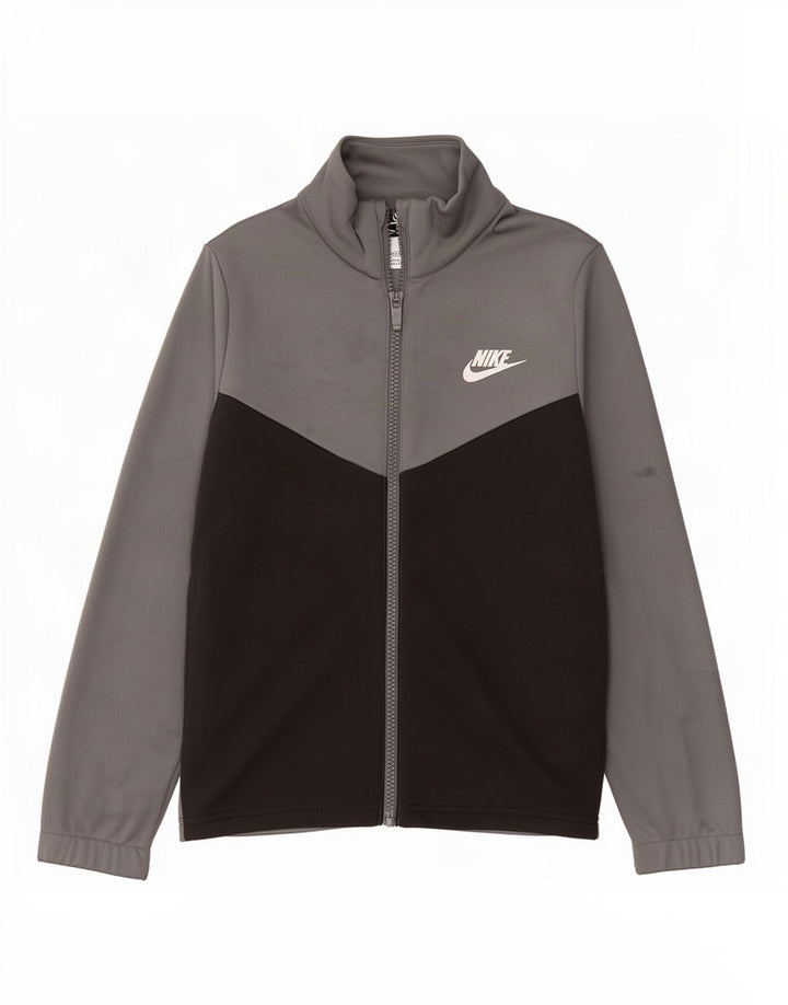 Μπουφάν Nike Boys Graphic αθλητική φόρμα 8-9 ετών Small Grey Colourblock