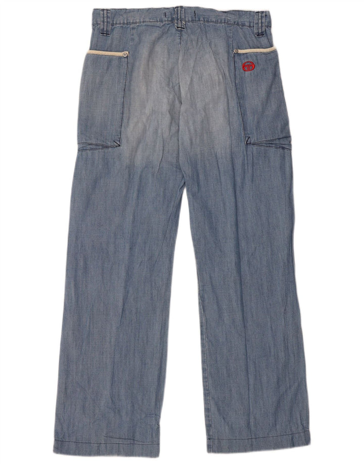 SERGIO TACCHINI Γυναικείο φαρδύ τζιν IT 44 Medium W30 L28 Μπλε βαμβακερό