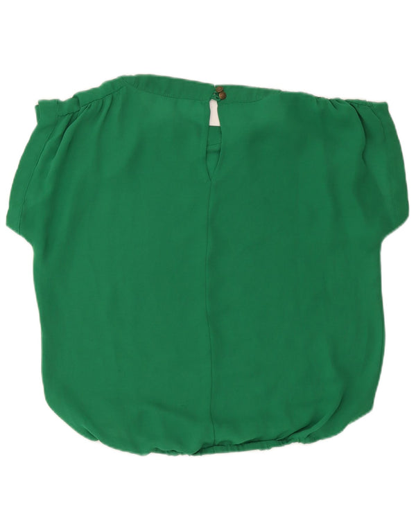 Zara Γυναικεία Μπλούζα Oversized Top UK 10 Small Green