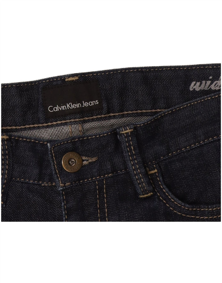 Γυναικείο τζιν σορτς με φαρδύ πόδι Calvin Klein W28 Medium Navy Blue
