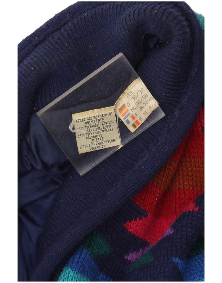 Vintage γυναικείο πλεκτό παλτό αντιανεμικό EU 36/38 Μικρό πολύχρωμο Aztec