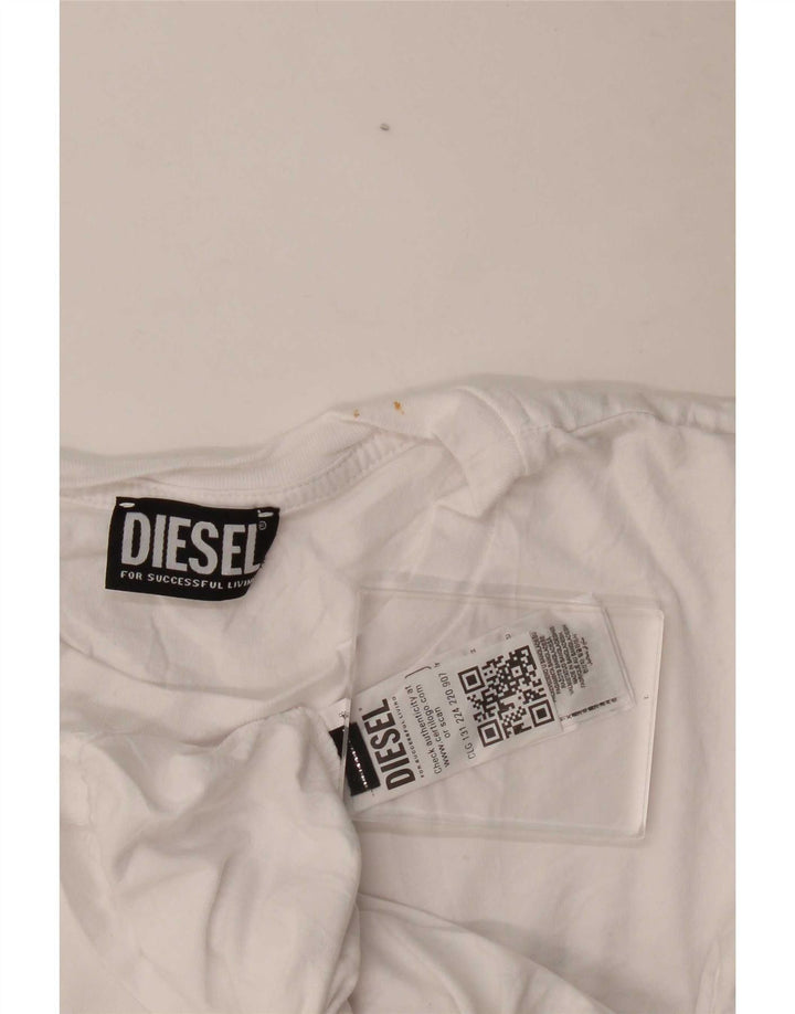 Ανδρικό T-Shirt Diesel Top μεγάλο λευκό βαμβακερό