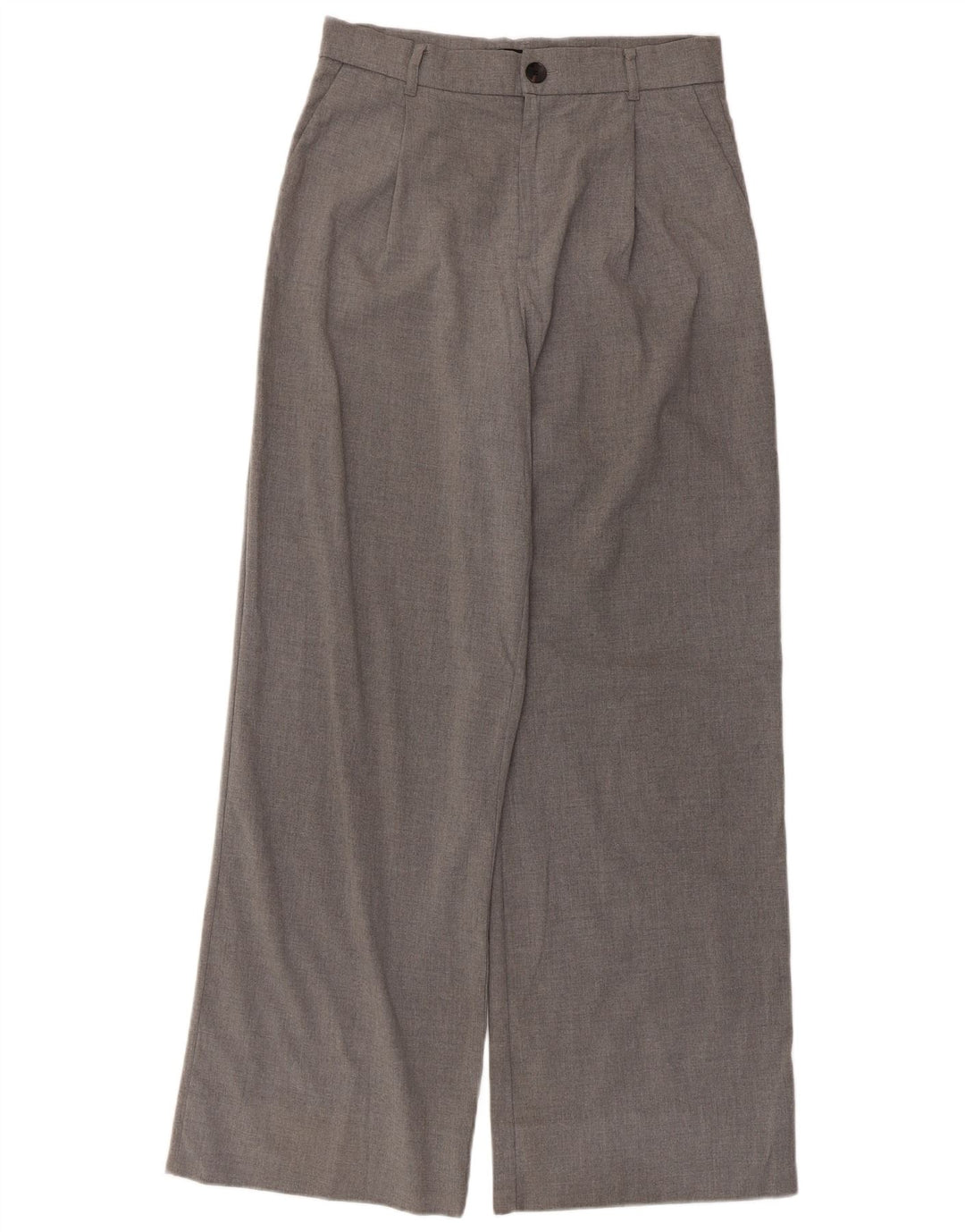 Zara Γυναικείο Φαρδύ Παντελόνι Chino Μεσαίο W30 L30 Γκρι
