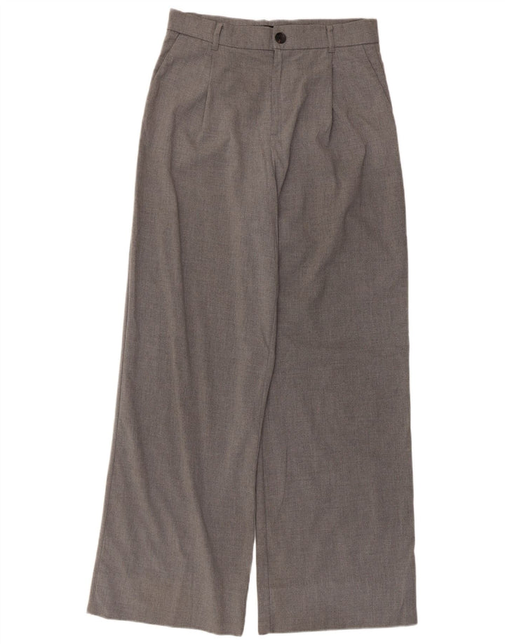 Zara Γυναικείο Φαρδύ Παντελόνι Chino Μεσαίο W30 L30 Γκρι