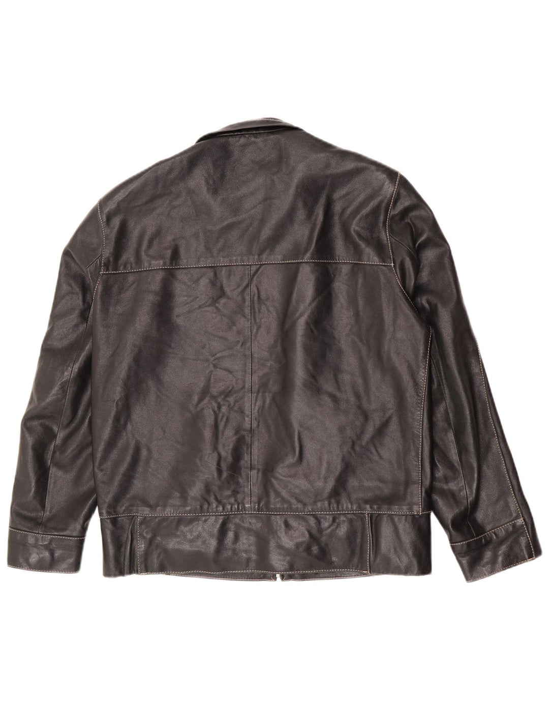 Vintage Ανδρικό Δερμάτινο Μπουφάν IT 50 Large Black Biker