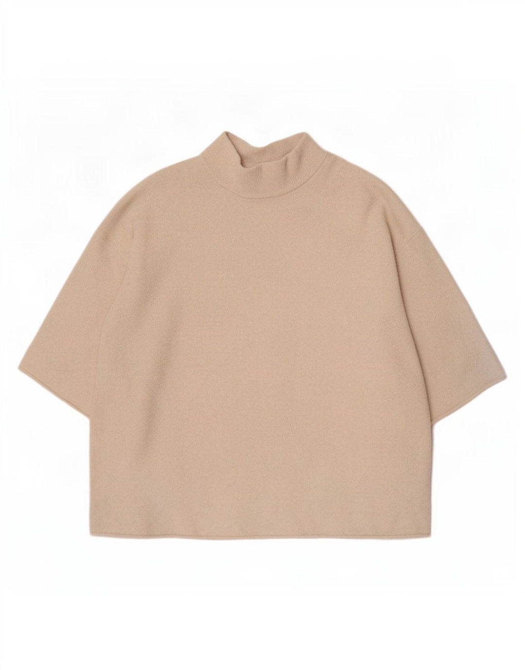 Zara Γυναικείο T-Shirt Top UK 14 Medium Off White Βαμβακερό