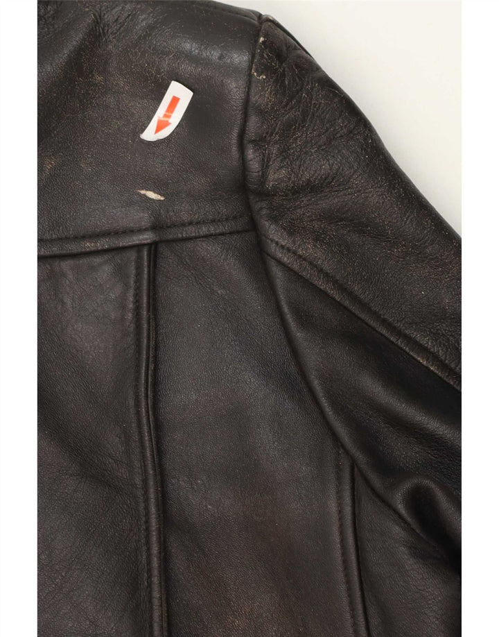 Vintage Ανδρικό Δερμάτινο Μπουφάν UK 40 Large Μαύρο