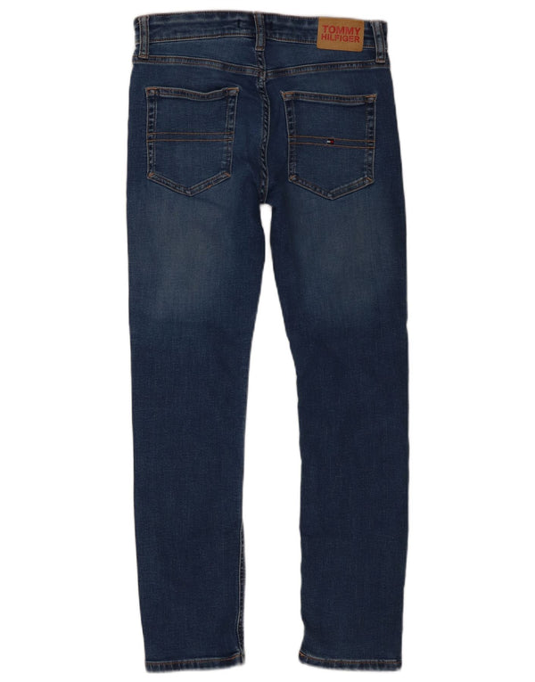 Tommy Hilfiger Boys Slim Jeans 11-12 ετών W28 L26 Μπλε βαμβακερό