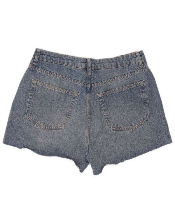 Topshop Γυναικείο τζιν σορτς UK 14 Large W32 με ταλαιπωρία