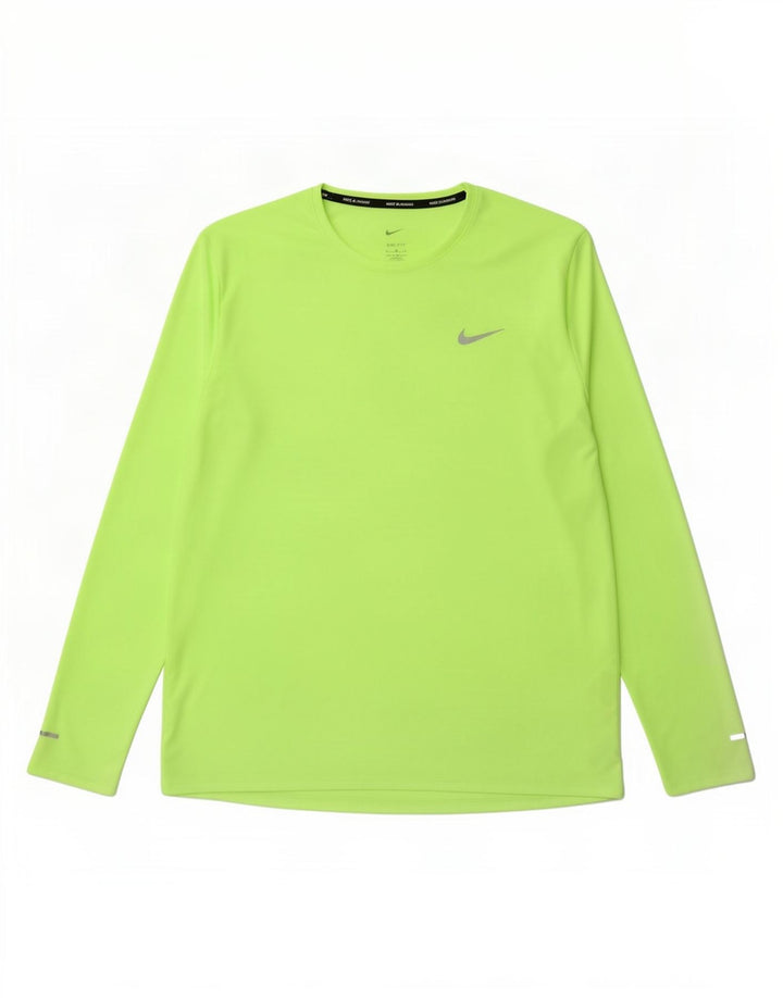 Ανδρικό τοπ Nike Dri Fit Μακρυμάνικο XL Πράσινο Πολυεστέρας