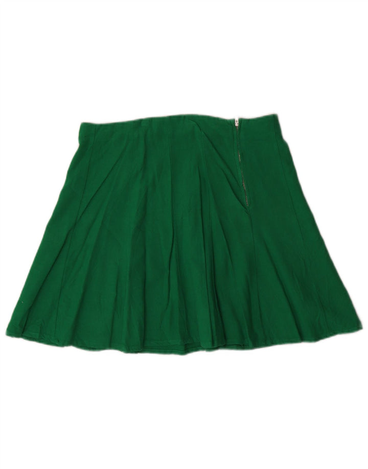Γυναικεία Μίνι Φούστα Zara XS W24 Πράσινο Λινό