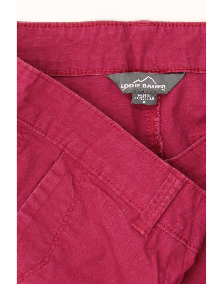 EDDIE BAUER Womens Chino Shorts US 8 Medium W30  Pink Cotton Vintage Eddie Bauer and Second-Hand Eddie Bauer from Messina Hembry 