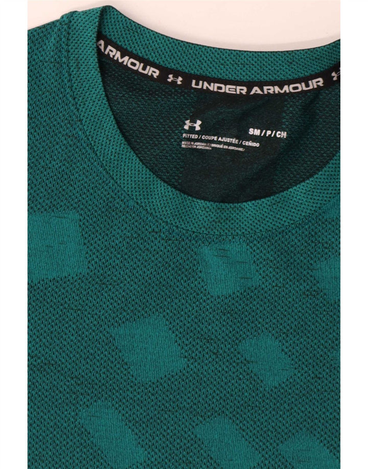Under Armour Ανδρικό T-Shirt Top Small Blue Geometric