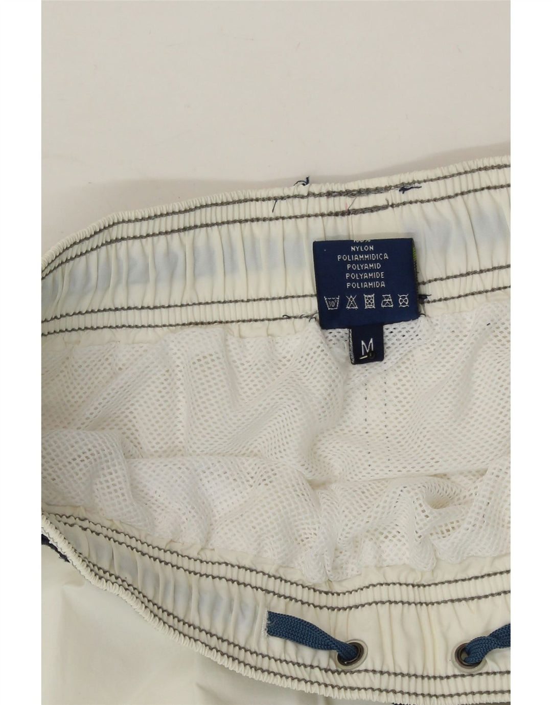 NAVIGARE Mens Swimming Shorts Medium  White Nylon Vintage Navigare and Second-Hand Navigare from Messina Hembry 