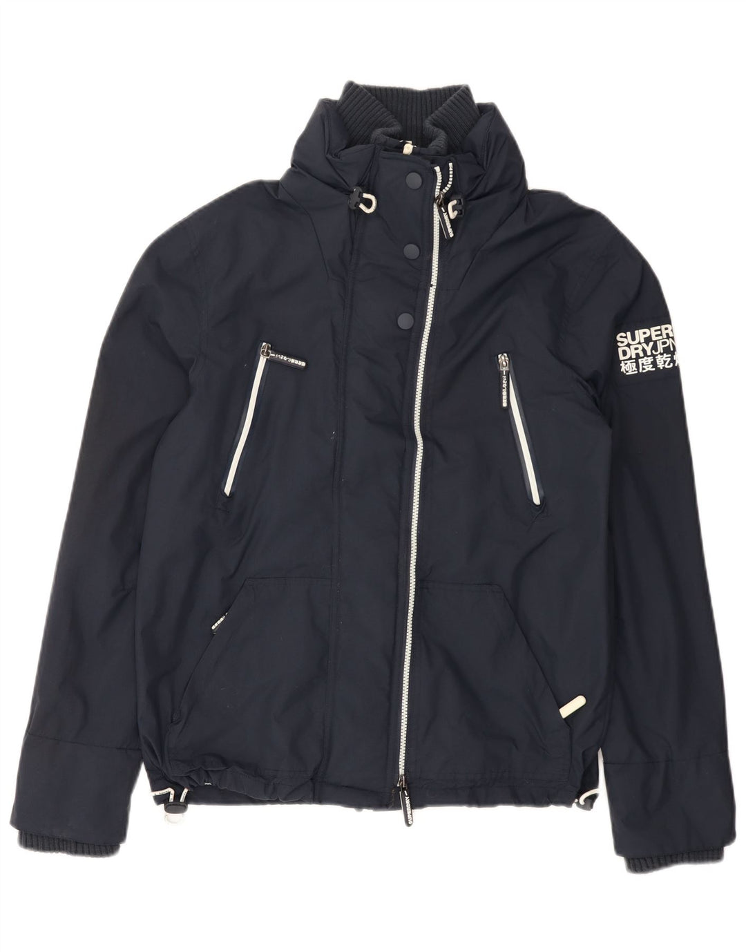 Ανδρικό μπουφάν SUPERDRY γραφικό αντιανεμικό UK 38 Medium Navy Blue Nylon