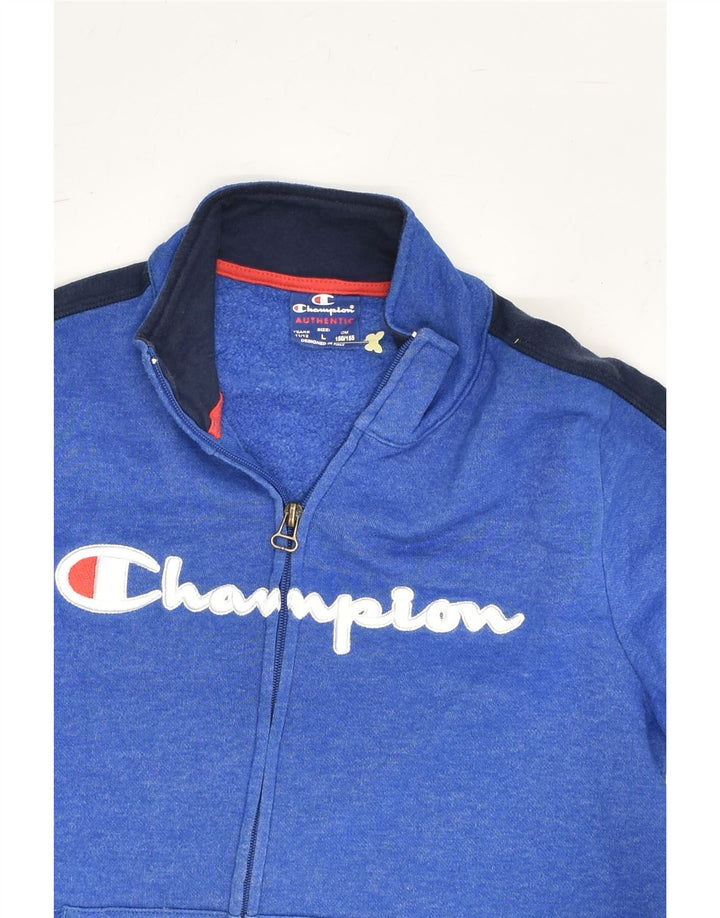 CHAMPION Boys Graphic Tracksuit Top Jacket 11-12 Years Large Blue | Vintage Champion | Thrift | Second-Hand Champion | Used Clothing | Messina Hembry 