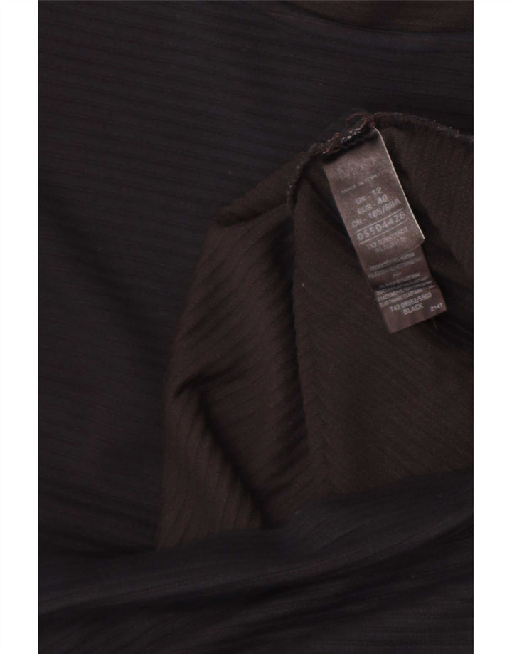 Γυναικείο φόρεμα Marks & Spencer Basic UK 12 Medium Black Viscose
