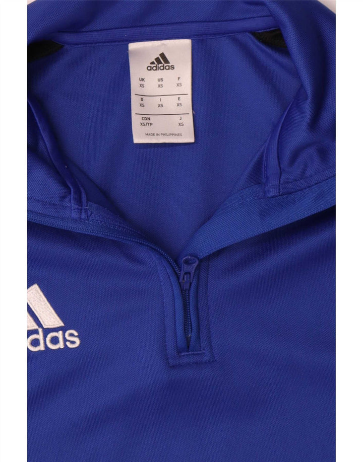 Adidas Ανδρική φόρμα πουλόβερ με φερμουάρ Climalite Top XS Blue Colourblock