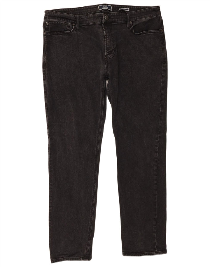 Fat Face Ανδρικό Slim Jeans W38 L30 Μαύρο βαμβακερό