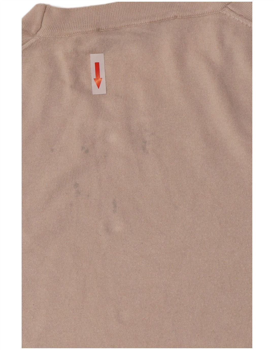 Zara Γυναικείο πουλόβερ με λαιμόκοψη UK 14 Large Beige