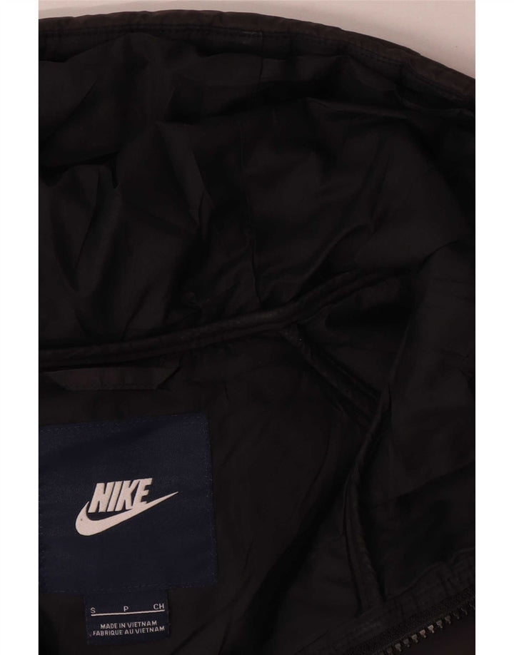 Nike ανδρική κουκούλα με επένδυση Gilet UK 36 Μικρός μαύρος πολυεστέρας