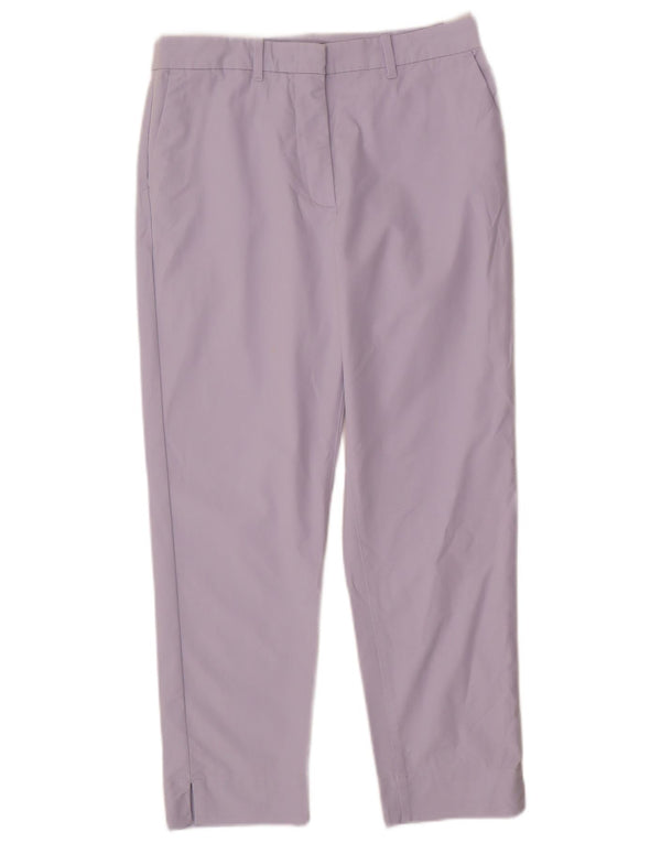 Marks & Spencer Γυναικείο ίσιο παντελόνι Chino UK 10 Small W28 L26 Purple